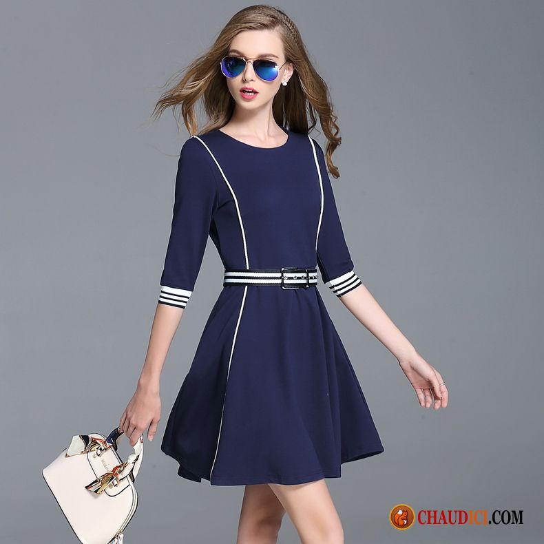 Robe Féminine Élégante Mode Femme Robe Printemps Tendance