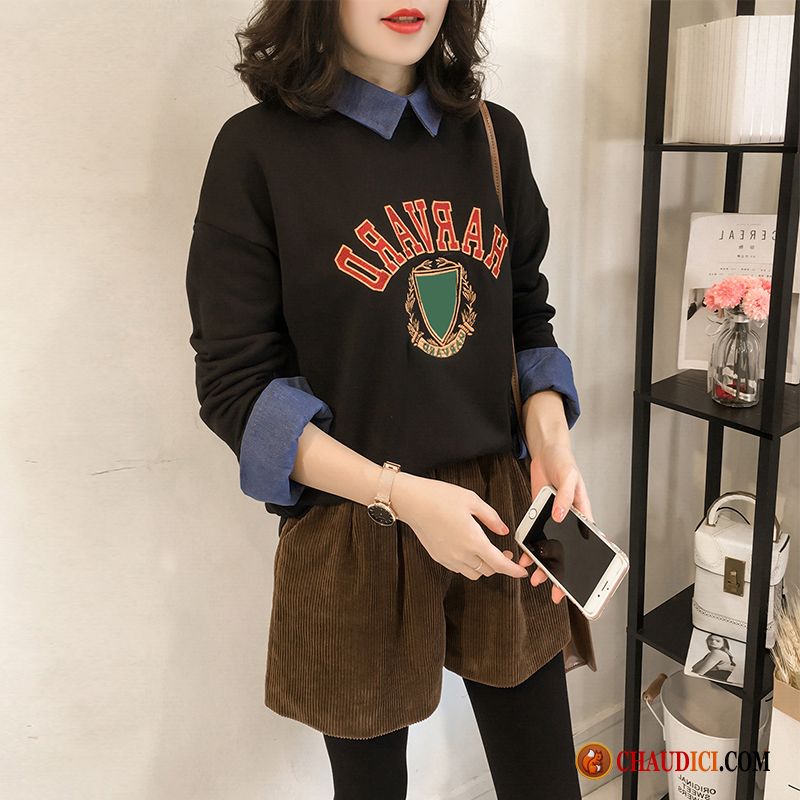 Robe Sweat À Capuche Femme Épaissir Une Veste Hoodies Rayé L'automne