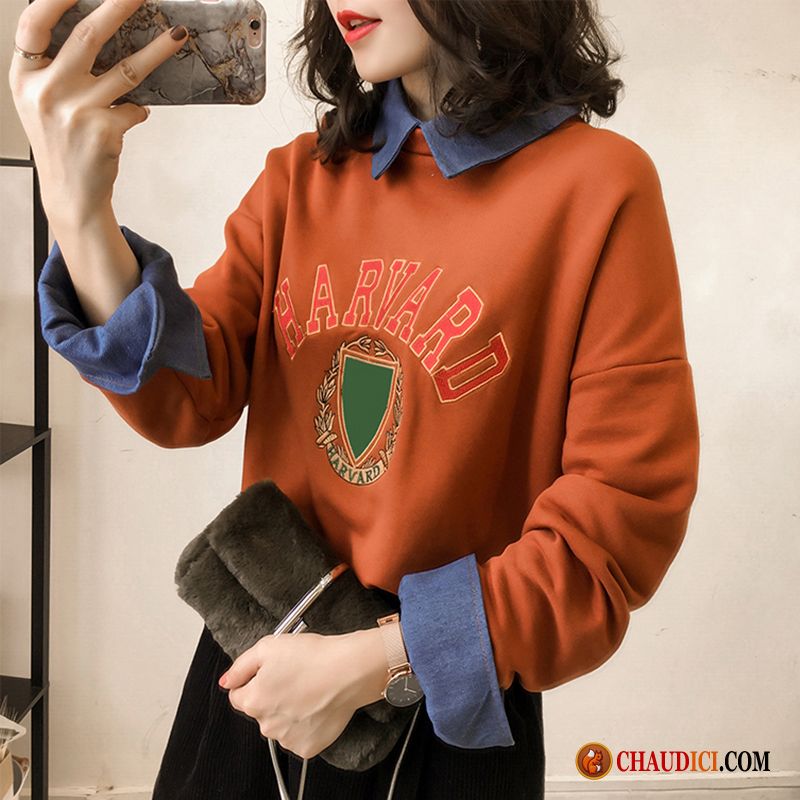 Robe Sweat À Capuche Femme Épaissir Une Veste Hoodies Rayé L'automne