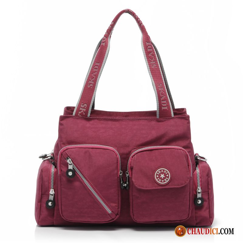 Sac A Bandouliere Femme Marron Haute Qualité Portable Femme Sac De Messager Grande Capacité En Vente