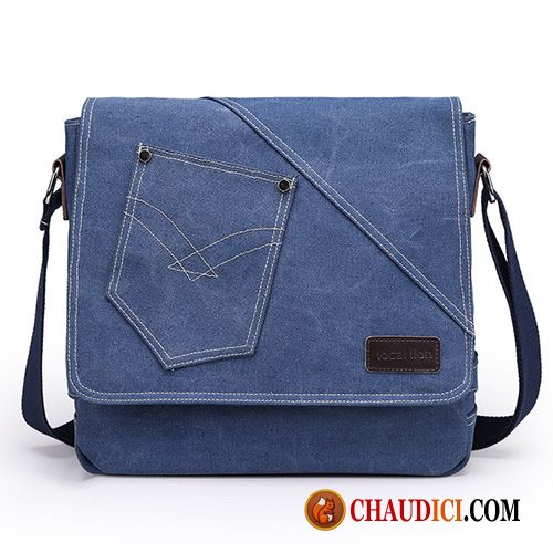 Sac A Bandoulière Bleu Hommes Tendance Voyage Sac De Messager Loisir