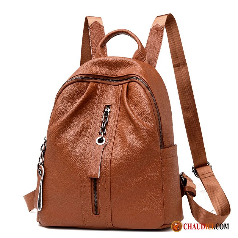 Sac A Dos Garcon College Cuir Véritable Loisir Cuir De Boef Tendance Le Nouveau Pas Cher