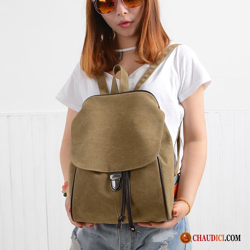 Sac A Dos Pour College Cartable Mode D'université Simple Loisir Tendance Pas Cher