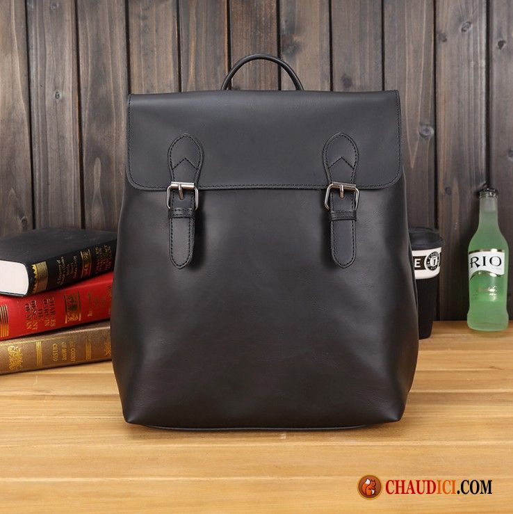 Sac A Dos Pour College Homme Sac À Dos Rétro Cartable Loisir Tendance