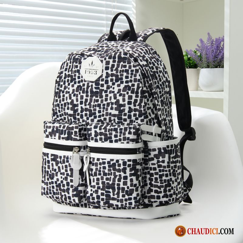 Sac A Dos Pour Le College Cartable Toile Femme Étudiant Tendance