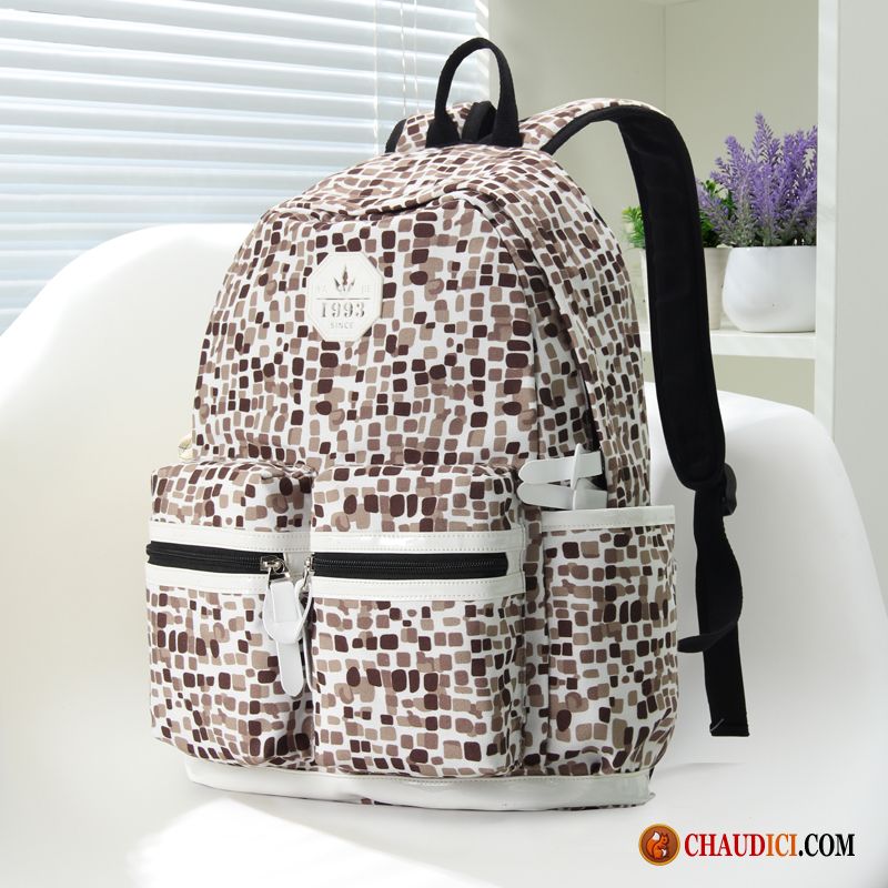 Sac A Dos Pour Le College Cartable Toile Femme Étudiant Tendance