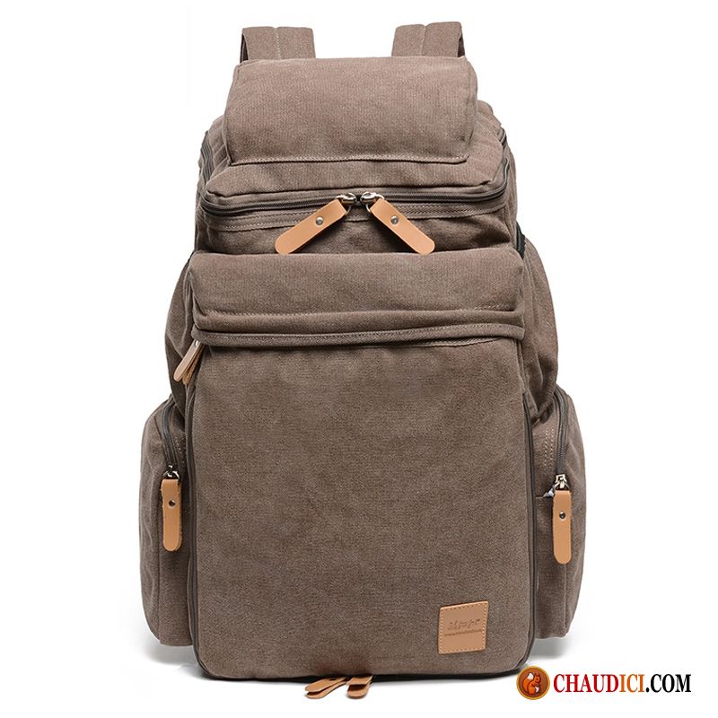 Sac A Dos Promotion Kaki Tendance Cartable Étudiant Sac À Dos Homme