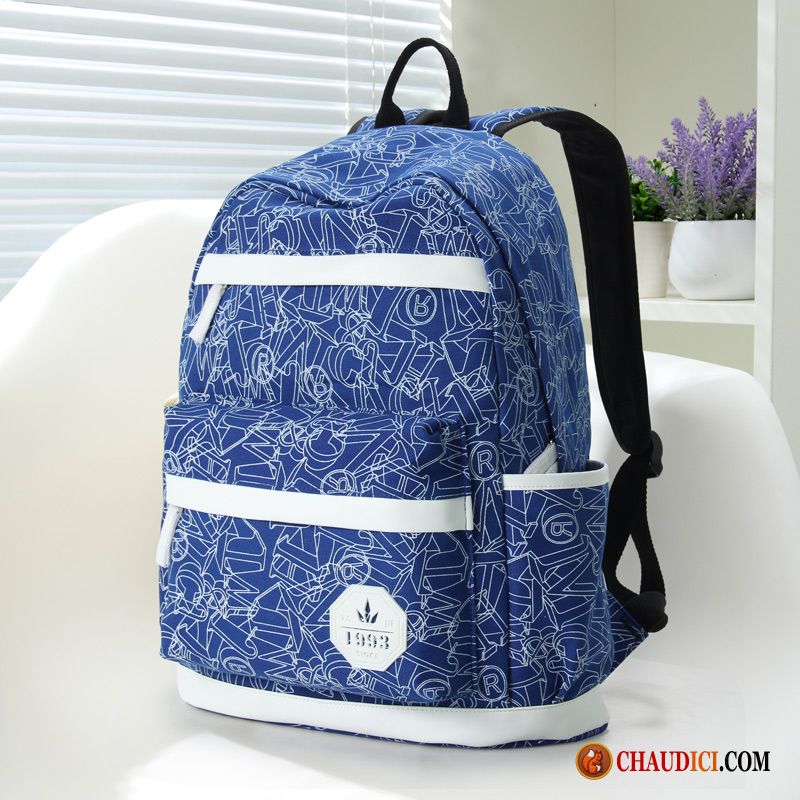 Sac A Dos Tendance Étudiant Toile Sauvage Femme Sac À Dos Pas Cher