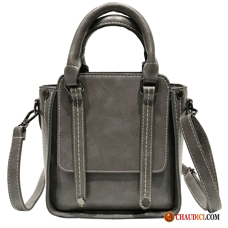 Sac A Main Cuir Noir Femme Sauvage Sac De Messager Femme Rétro Sacs À Bandoulière