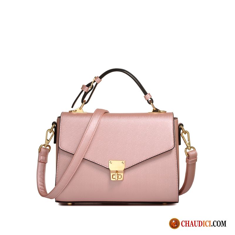 Sac A Main Femme Cuir Brun Petit Avec Boucle Sac De Messager Le Nouveau Mode Pas Cher