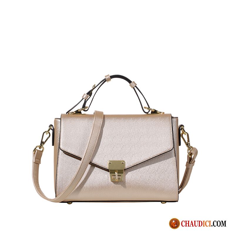 Sac A Main Femme Cuir Brun Petit Avec Boucle Sac De Messager Le Nouveau Mode Pas Cher