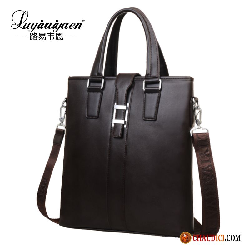 Sac A Main Pas Cher Noir Sac À Main Homme Sac De Messager Hommes Cuir De Boef