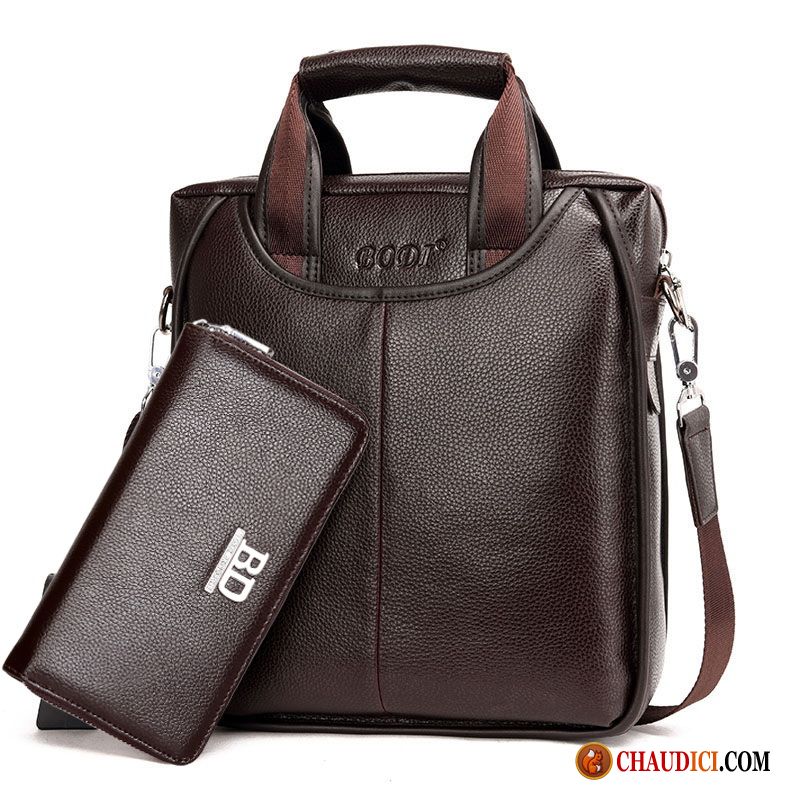 Sac Bandoulière Cuir Marron Homme Sacs À Bandoulière Sac De Messager Tendance Hommes Loisir En Ligne