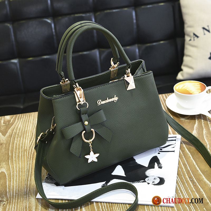 Sac Bandoulière Femme Cuir Noir Femme Printemps Europe Loisir Sac À Main France