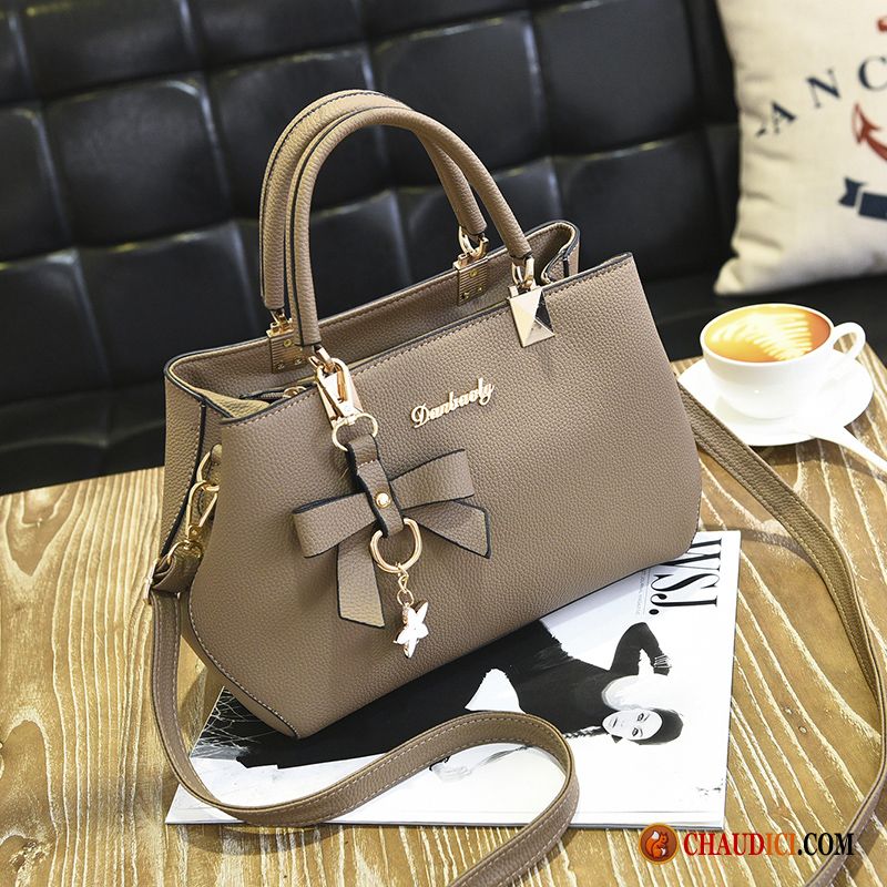 Sac Bandoulière Femme Cuir Noir Femme Printemps Europe Loisir Sac À Main France