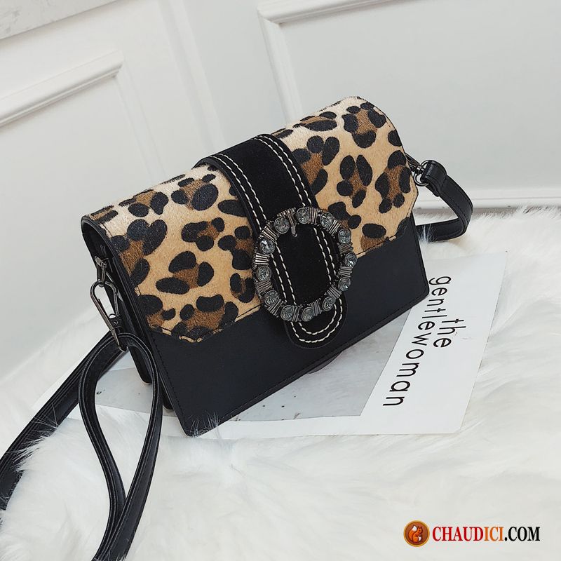 Sac Bandoulière Femme Cuir Seagreen Femme Leopard Mode Petit Noir Pas Cher