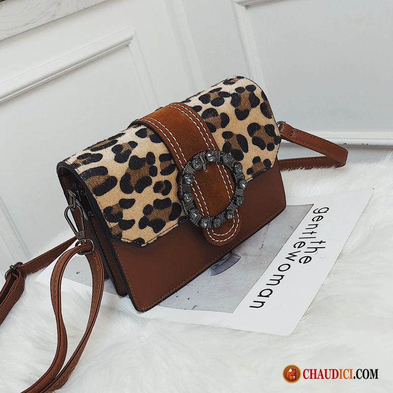 Sac Bandoulière Femme Cuir Seagreen Femme Leopard Mode Petit Noir Pas Cher