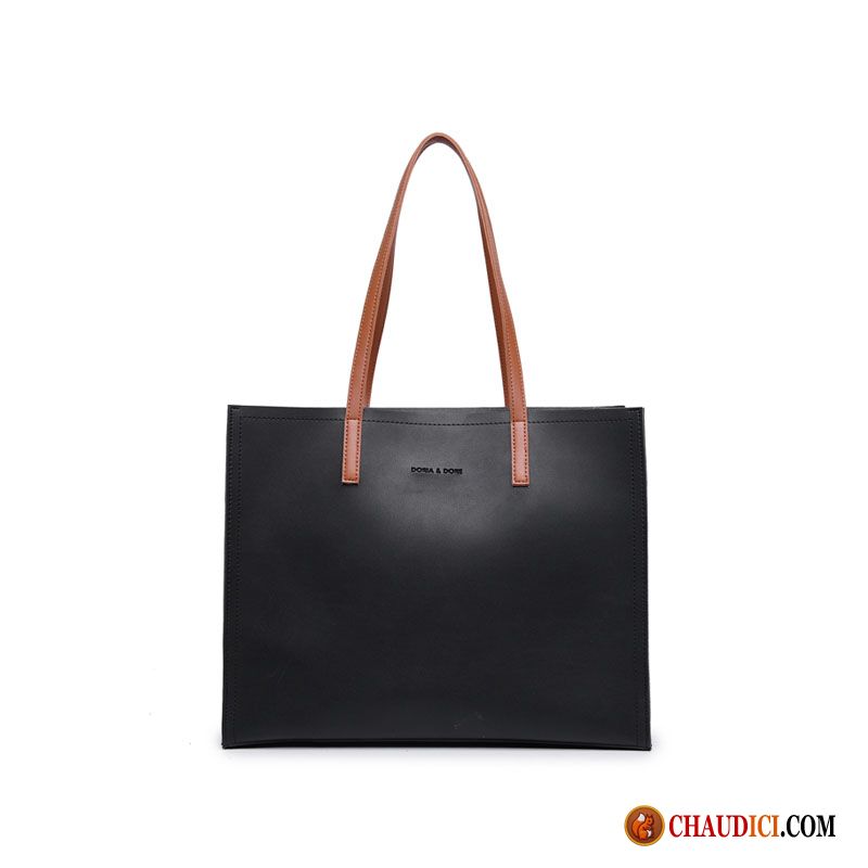 Sac Bandoulière Femme Noir Grand Paquet Mode Femme Sac À Main Grande Capacité En Vente