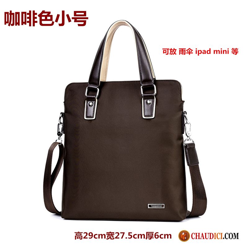 Sac Cuir En Solde Brun Homme Sac À Dos Hommes Nylon Entreprise Soldes