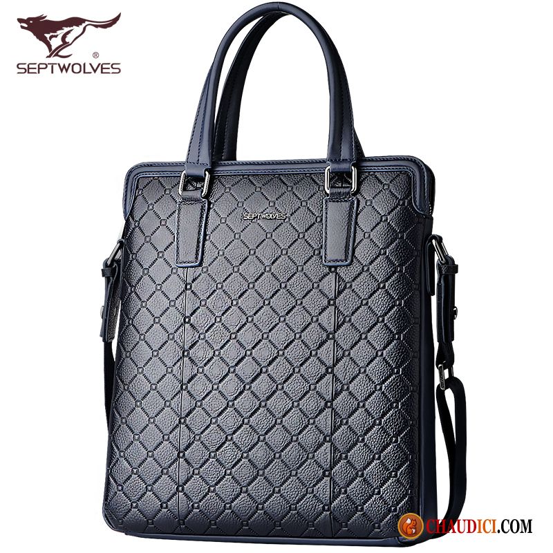 Sac Cuir Homme Soldes Sac De Messager Cuir De Boef Entreprise Cuir Véritable Sac À Dos