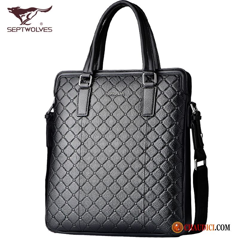 Sac Cuir Homme Soldes Sac De Messager Cuir De Boef Entreprise Cuir Véritable Sac À Dos