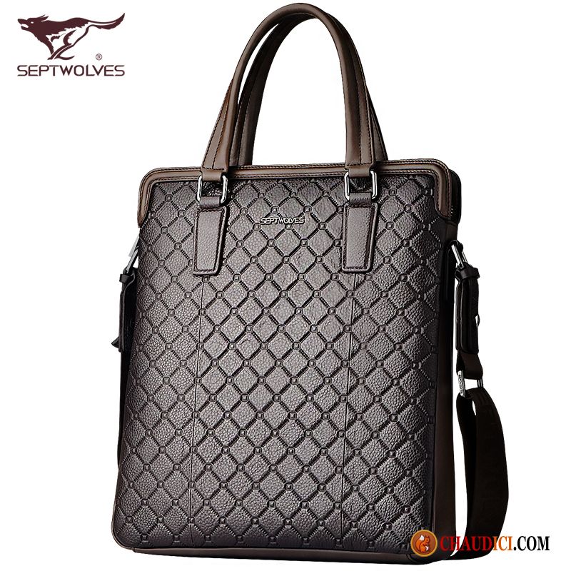 Sac Cuir Homme Soldes Sac De Messager Cuir De Boef Entreprise Cuir Véritable Sac À Dos