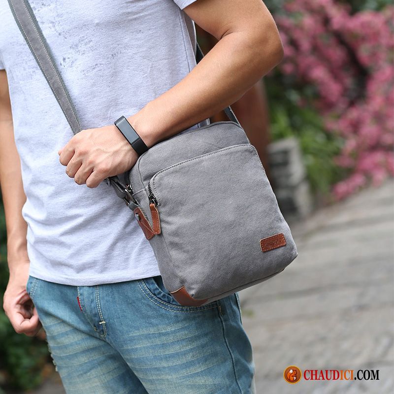 Sac De Marque Pas Cher Homme Tendance Sacs À Bandoulière Sac De Messager Toile