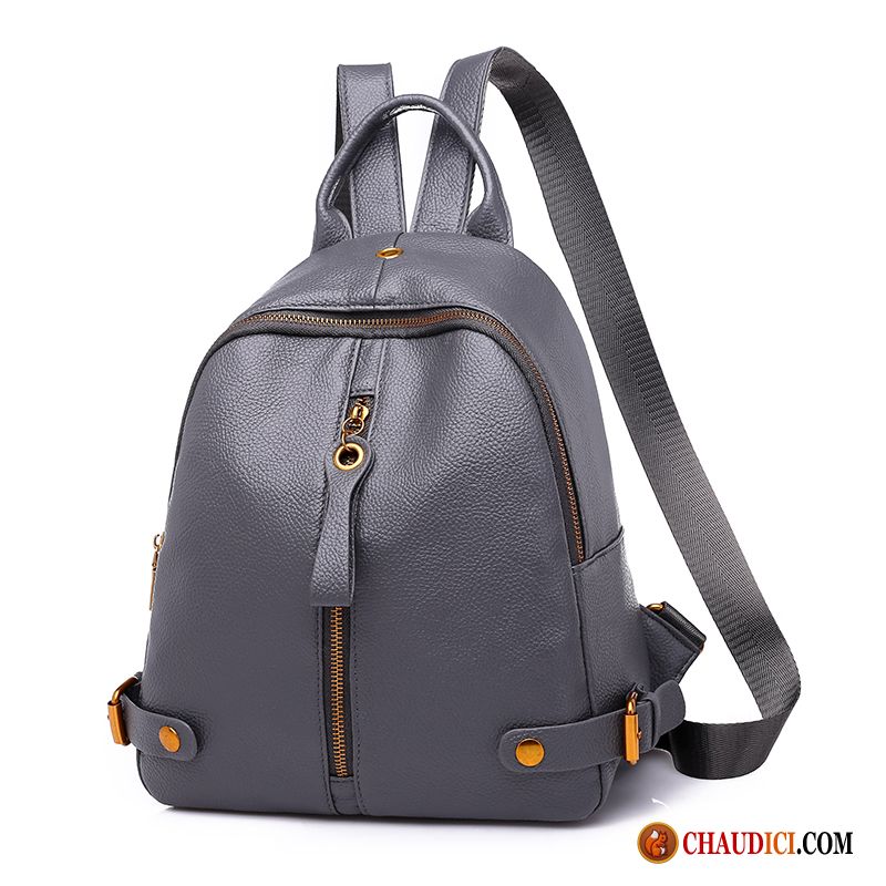 Sac Ecole Mode Femme Petit Noir Personnalité Mini Sac À Dos