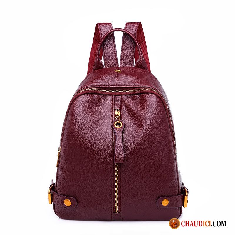 Sac Ecole Mode Femme Petit Noir Personnalité Mini Sac À Dos