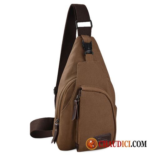 Sac En Bandoulière Homme Pas Cher Loisir Toile Femme Sac Poitrine Sac De Messager