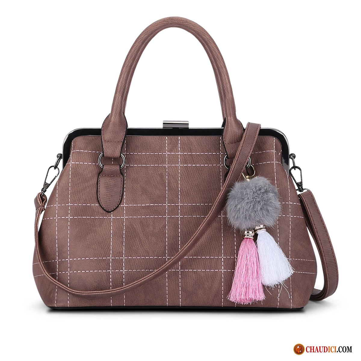 Sac Noir Bandoulière Femme Simple Sauvage Rétro Le Nouveau Sac Poitrine Pas Cher