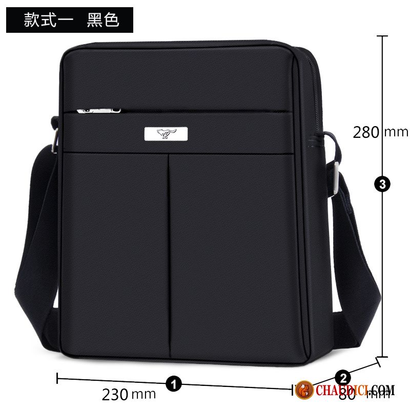 Sac À Bandoulière Besace Hommes Tissu Oxford Loisir Sac De Messager Sac À Dos