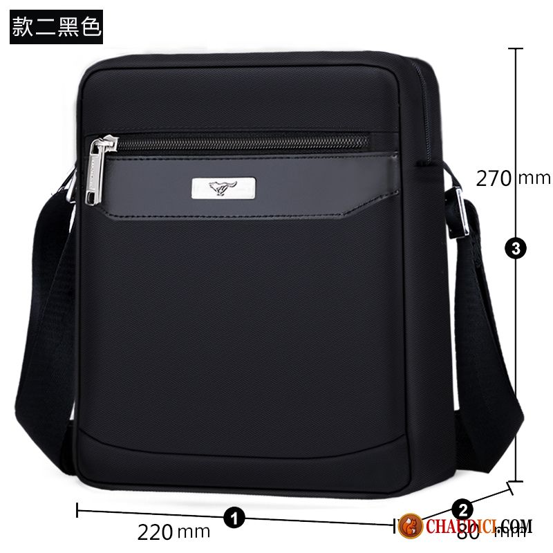 Sac À Bandoulière Besace Hommes Tissu Oxford Loisir Sac De Messager Sac À Dos