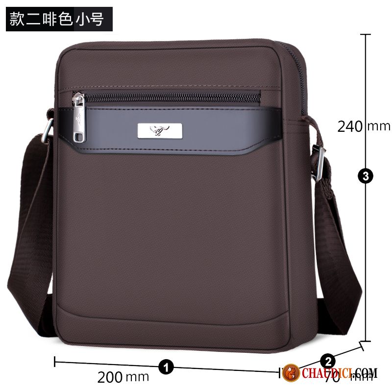 Sac À Bandoulière Besace Hommes Tissu Oxford Loisir Sac De Messager Sac À Dos