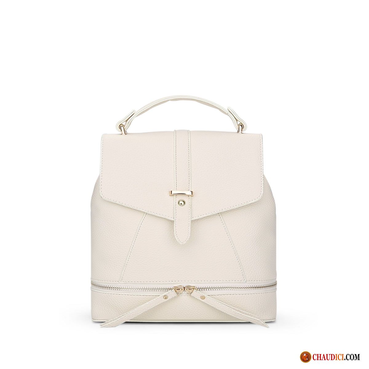 Sac À Bandoulière Cuir Femme Rose Pu Simple Sauvage Loisir Sac À Dos