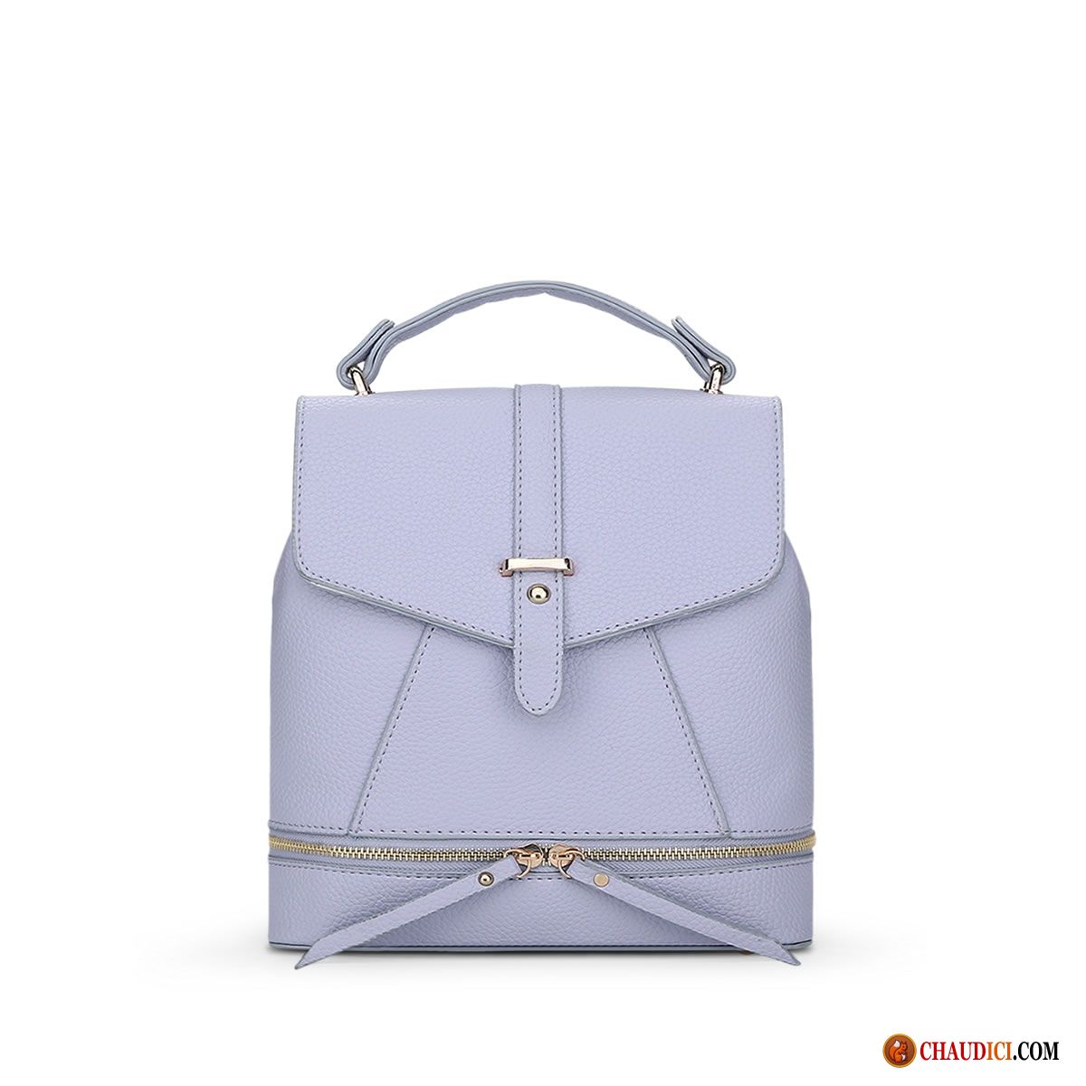 Sac À Bandoulière Cuir Femme Rose Pu Simple Sauvage Loisir Sac À Dos