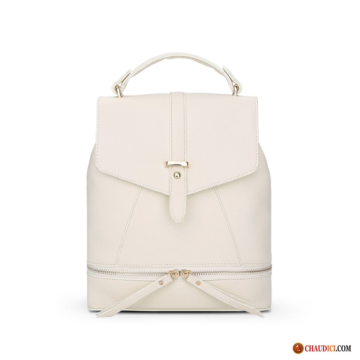 Sac À Bandoulière Cuir Femme Rose Pu Simple Sauvage Loisir Sac À Dos