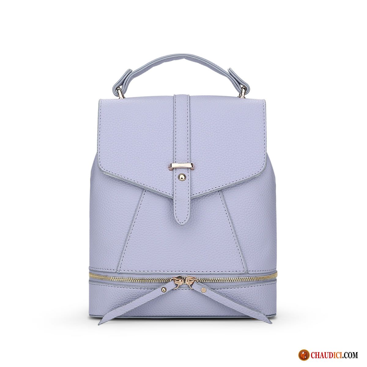 Sac À Bandoulière Cuir Femme Rose Pu Simple Sauvage Loisir Sac À Dos