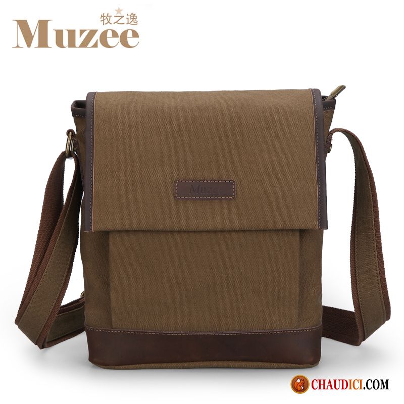 Sac À Bandoulière Cuir Homme Marque Petit Mode Loisir Sac De Messager Hommes Pas Cher