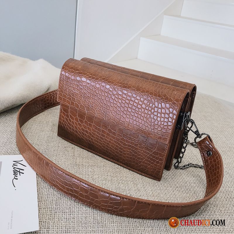 Sac À Bandoulière En Bandouliere Femme Petit Chaîne Crocodile Modèle Femme Sac De Messager