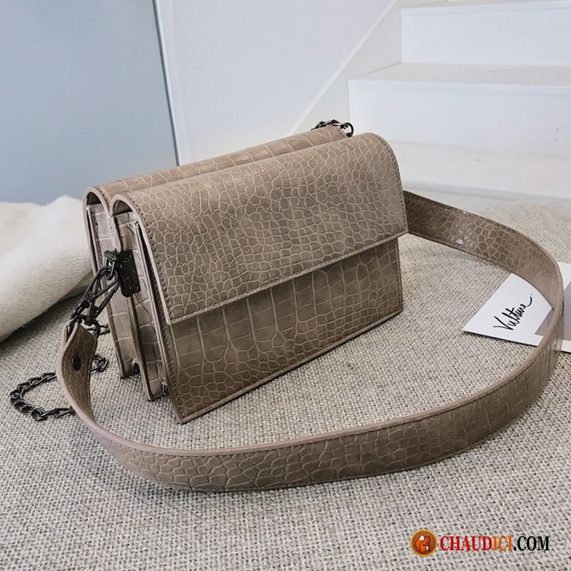 Sac À Bandoulière En Bandouliere Femme Petit Chaîne Crocodile Modèle Femme Sac De Messager