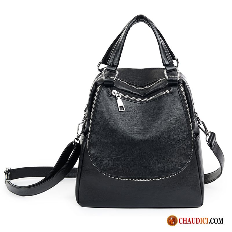 Sac À Bandoulière Femme Noir Femme Loisir Sacs À Bandoulière Multi-poche Le Nouveau En Vente