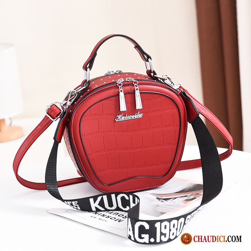 Sac À Bandoulière Fille Tendance Été Femme Sacs À Bandoulière Rouge Soldes