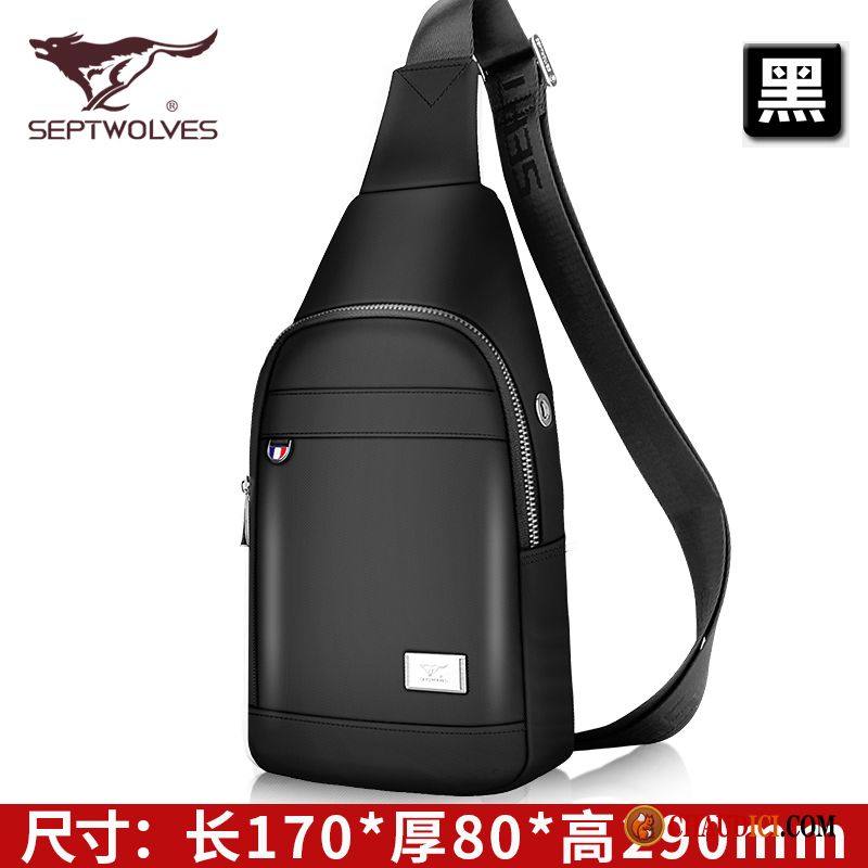 Sac À Bandoulière Homme En Cuir Sac À Dos Sac Poitrine Loisir Hommes Tendance Pas Cher