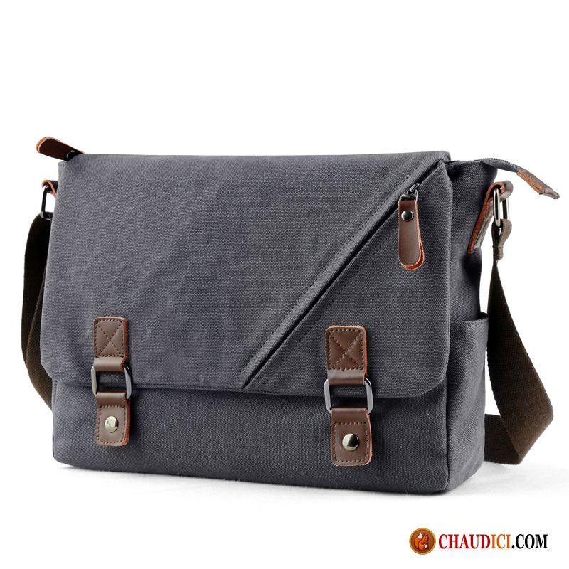 Sac À Bandoulière Homme Gris Sacs À Bandoulière Étudiant De Plein Air Sac À Dos Loisir Pas Cher