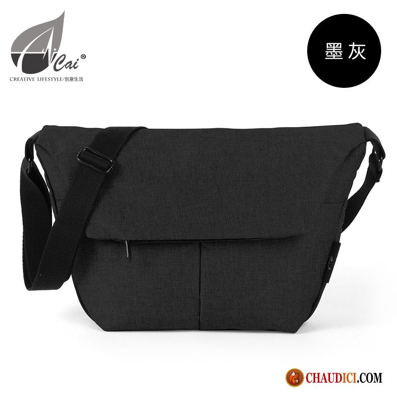 Sac À Bandoulière Noir Pour Les Cours Kaki Europe Sac Poitrine Loisir Hommes Petit Pas Cher