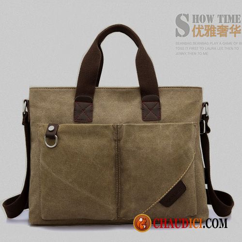 Sac À Bandoulière Pour Homme Hommes Sac À Main Tendance Toile Loisir