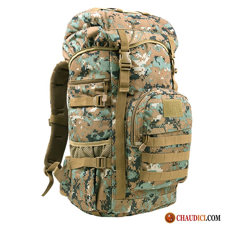 Sac À Dos Cuir Homme Rouge Femme Voyage Camouflage Grande Capacité Cartable Pas Cher