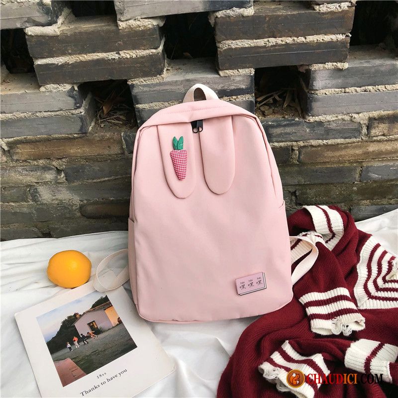 Sac À Dos Randonnée Soldes Simple Étudiant Femme Campus Cartable Pas Cher