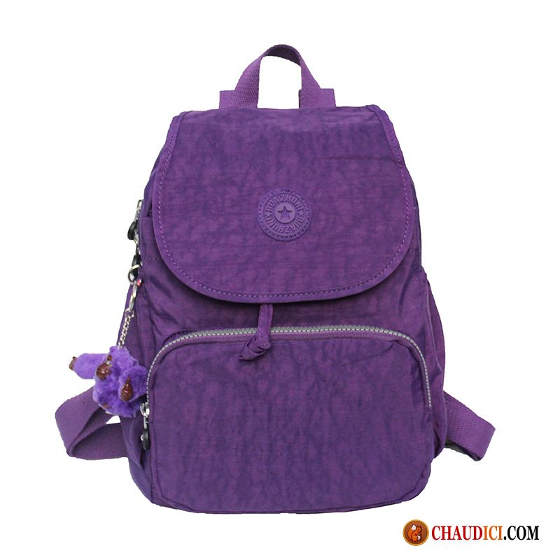 Sac À Dos Élégant Marine Mini Cartable Voyage Nylon Femme Pas Cher